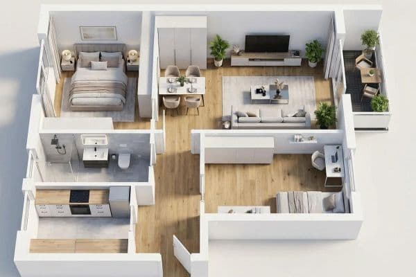 Prodej bytu 3+1 60 m², Pulvermühlenweg 31, Zwenkau Prodej bytu 3+1 60 m², Pulvermühlenweg 31, Zwenkau