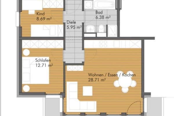 Pronájem bytu 3+1 76 m², Usastraße 22, Bad Nauheim Pronájem bytu 3+1 76 m², Usastraße 22, Bad Nauheim