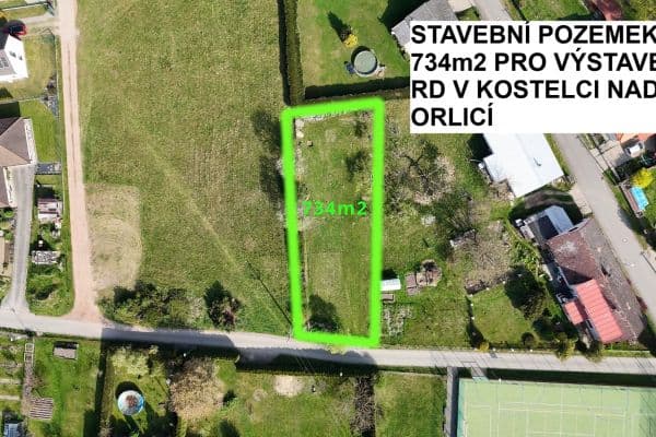 Prodej pozemku 734 m², Školní, Kostelec nad Orlicí Prodej pozemku 734 m², Školní, Kostelec nad Orlicí