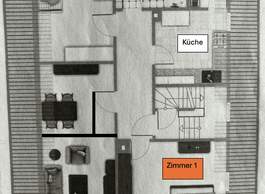Pronájem bytu 1+1 19 m², Ludwigsburg Pronájem bytu 1+1 19 m², Ludwigsburg