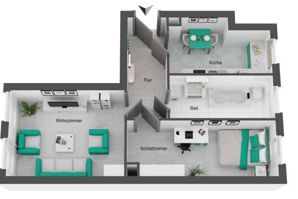 Pronájem bytu 2+1 52 m², Leipzig, Sasko Pronájem bytu 2+1 52 m², Leipzig, Sasko