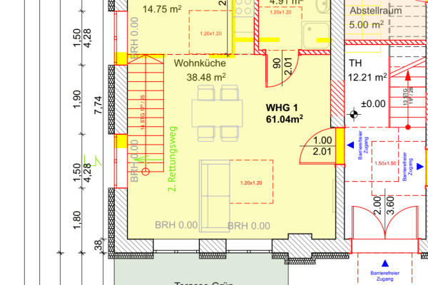 Pronájem bytu 2+1 61 m², Tiergartenstr. 7, Königs Wusterhausen Pronájem bytu 2+1 61 m², Tiergartenstr. 7, Königs Wusterhausen
