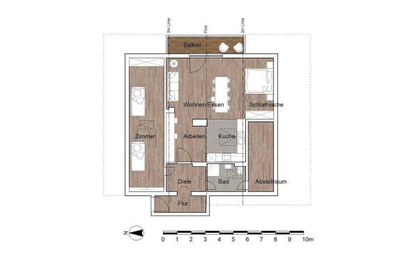 Pronájem bytu 1+kk 64 m², Krokusstraße 30, Bergen, Bavorsko Pronájem bytu 1+kk 64 m², Krokusstraße 30, Bergen, Bavorsko