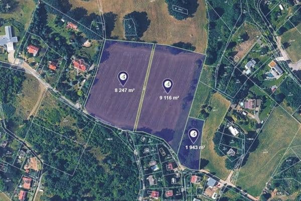 Prodej pozemku 19.858 m², Kamenice Prodej pozemku 19.858 m², Kamenice