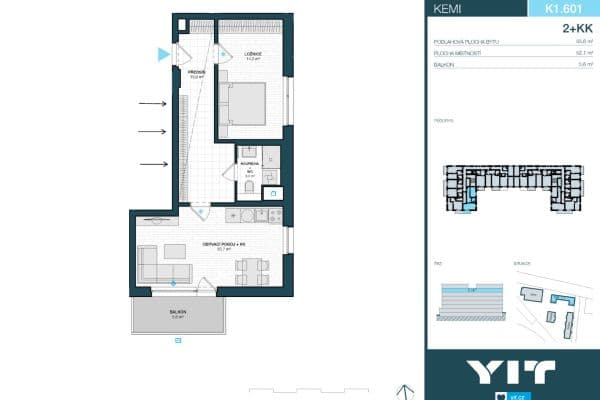 Pronájem bytu 2+kk 56 m², Kolbenova, Praha Pronájem bytu 2+kk 56 m², Kolbenova, Praha