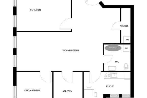 Pronájem bytu 4+kk 96 m², Ilsfeld Pronájem bytu 4+kk 96 m², Ilsfeld