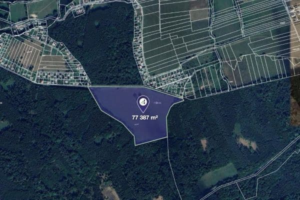 Prodej pozemku 77.387 m², Hudlice Prodej pozemku 77.387 m², Hudlice