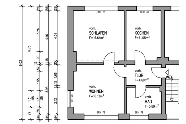 Pronájem bytu 2+1 55 m², Ritterstraße 55, Solingen Pronájem bytu 2+1 55 m², Ritterstraße 55, Solingen