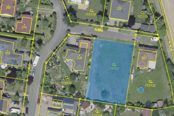 Prodej pozemku 1.040 m², Krátká, Křenice Prodej pozemku 1.040 m², Krátká, Křenice