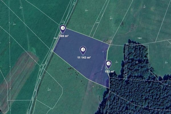 Prodej pozemku 2.283 m², Stachy Prodej pozemku 2.283 m², Stachy