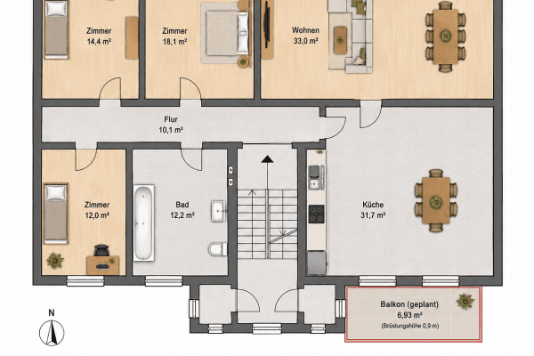 Prodej bytu 5+1 132 m², Rather Kreuzweg 63a, Düsseldorf, Severní Porýní-Vestfálsko Prodej bytu 5+1 132 m², Rather Kreuzweg 63a, Düsseldorf, Severní Porýní-Vestfálsko
