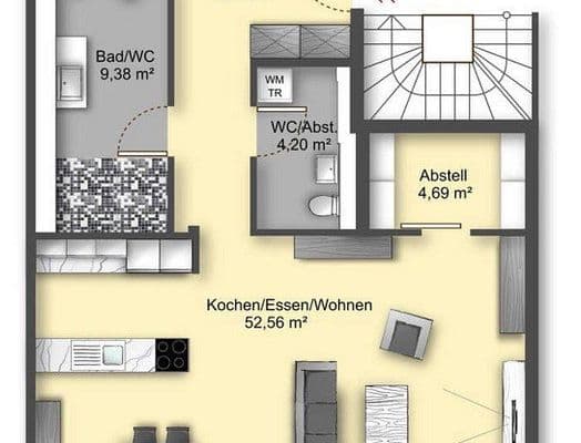 Pronájem bytu 3+1 118 m², Lörrach Pronájem bytu 3+1 118 m², Lörrach