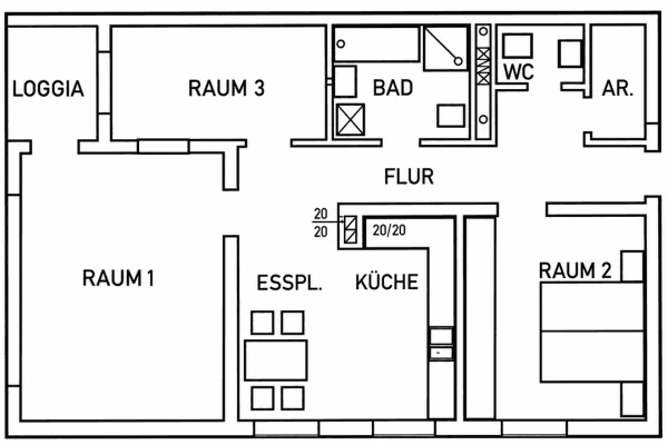 Prodej bytu 3+kk 84 m², Maisstraße 32, Duisburg Prodej bytu 3+kk 84 m², Maisstraße 32, Duisburg