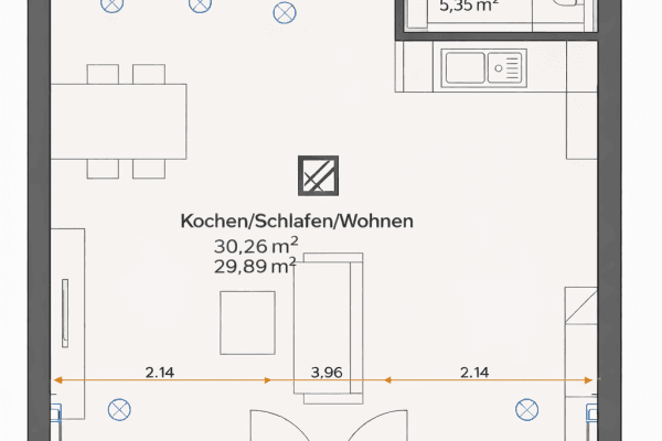 Pronájem bytu 1+1 45 m², Schillerstr., Mülheim a. d. Ruhr Pronájem bytu 1+1 45 m², Schillerstr., Mülheim a. d. Ruhr