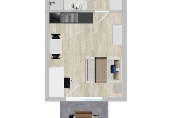 Pronájem bytu 1+1 25 m², Hinter der Saline 4, Lüneburg Pronájem bytu 1+1 25 m², Hinter der Saline 4, Lüneburg
