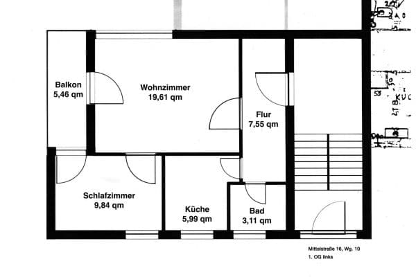 Prodej bytu 2+1 50 m², Mittelstraße 16, Berlin-Steglitz, Berlín Prodej bytu 2+1 50 m², Mittelstraße 16, Berlin-Steglitz, Berlín