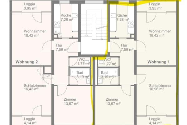 Pronájem bytu 3+1 73 m², Roßdörfer Str. 69, Darmstadt Pronájem bytu 3+1 73 m², Roßdörfer Str. 69, Darmstadt