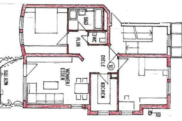 Prodej bytu 3+1 76 m², Weinstadt Prodej bytu 3+1 76 m², Weinstadt