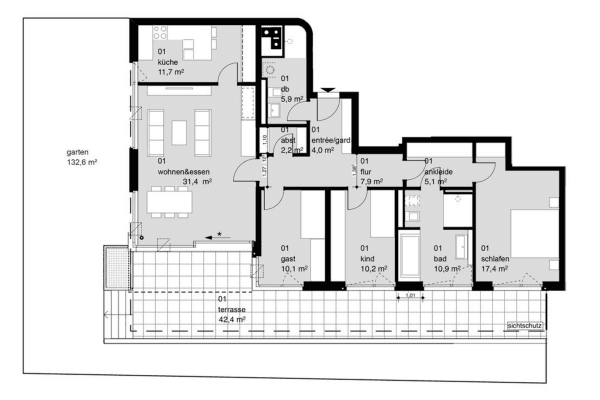 Prodej bytu 4+kk 138 m², Osserstr. 50, München, Bavorsko Prodej bytu 4+kk 138 m², Osserstr. 50, München, Bavorsko