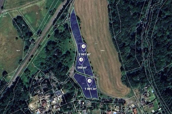 Prodej pozemku 5.191 m², Velké Chvojno Prodej pozemku 5.191 m², Velké Chvojno