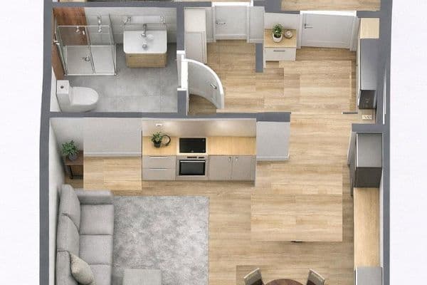 Pronájem bytu 2+1 40 m², Köln Pronájem bytu 2+1 40 m², Köln
