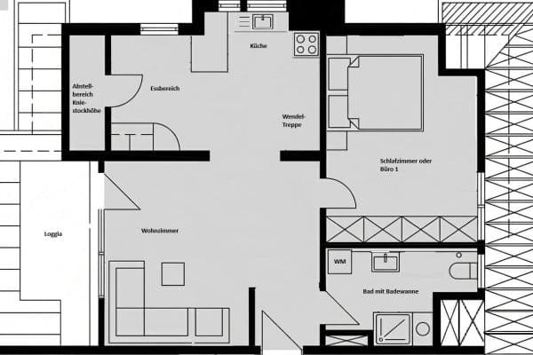 Pronájem bytu 3+kk 78 m², Villingen-Schwenningen Pronájem bytu 3+kk 78 m², Villingen-Schwenningen