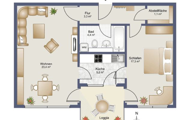 Prodej bytu 2+1 59 m², München, Bavorsko Prodej bytu 2+1 59 m², München, Bavorsko