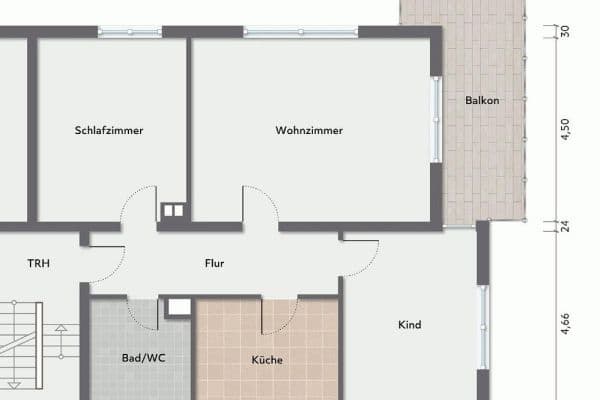 Pronájem bytu 3+1 95 m², Sauerbruchstr. 11, Bruchsal Pronájem bytu 3+1 95 m², Sauerbruchstr. 11, Bruchsal