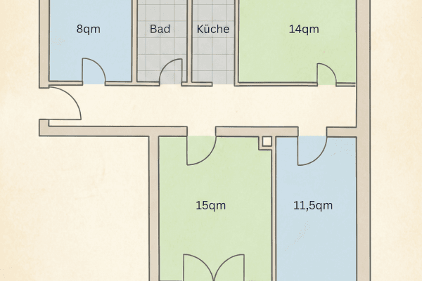 Prodej bytu 4+1 70 m², Augsburg Hochzoll Prodej bytu 4+1 70 m², Augsburg Hochzoll