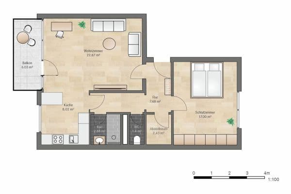 Prodej bytu 2+kk 65 m², Uhlbergstr. 24, Filderstadt Prodej bytu 2+kk 65 m², Uhlbergstr. 24, Filderstadt