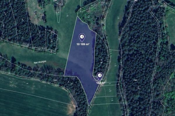 Prodej pozemku 10.333 m², Čmelíny Prodej pozemku 10.333 m², Čmelíny