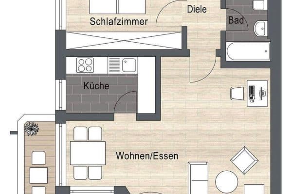 Prodej bytu 2+1 62 m², Südliche Ringstraße 49, Ingolstadt, Bavorsko Prodej bytu 2+1 62 m², Südliche Ringstraße 49, Ingolstadt, Bavorsko