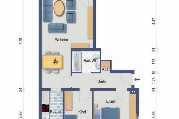 Prodej bytu 3+1 70 m², Oberbruchstraße 131, Krefeld, Severní Porýní-Vestfálsko Prodej bytu 3+1 70 m², Oberbruchstraße 131, Krefeld, Severní Porýní-Vestfálsko