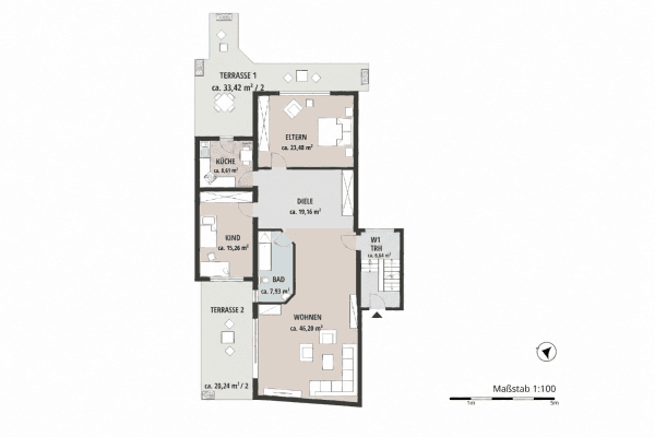 Prodej bytu 3+1 147 m², Königswinter Prodej bytu 3+1 147 m², Königswinter