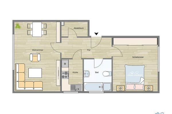 Pronájem bytu 2+1 55 m², Eckweg 4D, Hamburg Pronájem bytu 2+1 55 m², Eckweg 4D, Hamburg