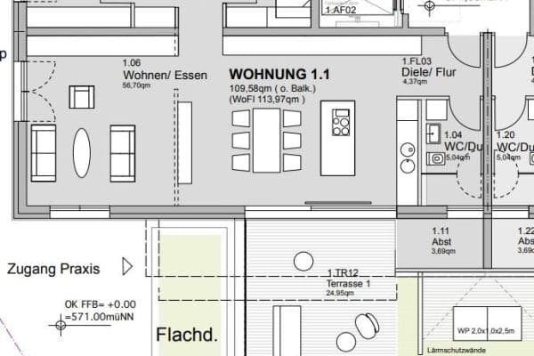 Pronájem bytu 3+1 113 m², Wilhelm-Schussen-Str. 44, Bad Schussenried Pronájem bytu 3+1 113 m², Wilhelm-Schussen-Str. 44, Bad Schussenried