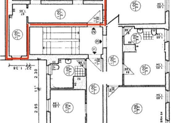 Pronájem bytu 2+1 69 m², Bernburgerstraße 16, Dessau-Roßlau, Sasko-Anhaltsko Pronájem bytu 2+1 69 m², Bernburgerstraße 16, Dessau-Roßlau, Sasko-Anhaltsko