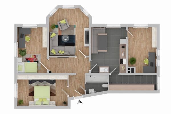 Pronájem bytu 4+1 96 m², Friedhofstraße 10, Hamburg, Hamburg Pronájem bytu 4+1 96 m², Friedhofstraße 10, Hamburg, Hamburg