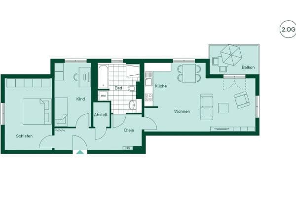 Pronájem bytu 3+1 87 m², Fischerstraße 28h, Zossen Pronájem bytu 3+1 87 m², Fischerstraße 28h, Zossen