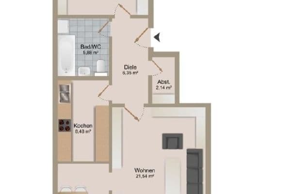 Pronájem bytu 3+1 75 m², Uhlandstraße 12, Blumberg, Bádensko-Württembersko Pronájem bytu 3+1 75 m², Uhlandstraße 12, Blumberg, Bádensko-Württembersko