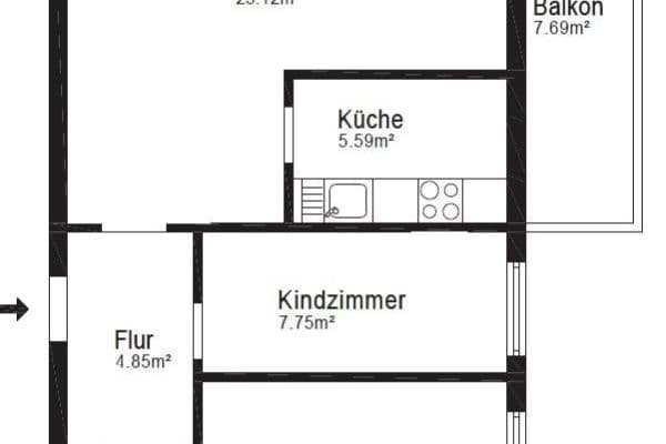 Pronájem bytu 3+1 64 m², Dresdener Straße 1D, Hanau Pronájem bytu 3+1 64 m², Dresdener Straße 1D, Hanau