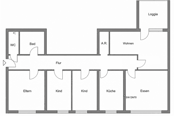 Pronájem bytu 5+1 106 m², Blumenstraße 40, Elsdorf, Severní Porýní-Vestfálsko Pronájem bytu 5+1 106 m², Blumenstraße 40, Elsdorf, Severní Porýní-Vestfálsko