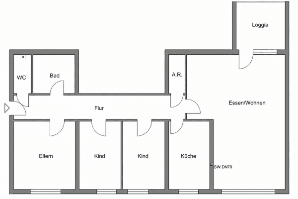 Pronájem bytu 4+1 106 m², Blumenstraße 40, Elsdorf Pronájem bytu 4+1 106 m², Blumenstraße 40, Elsdorf