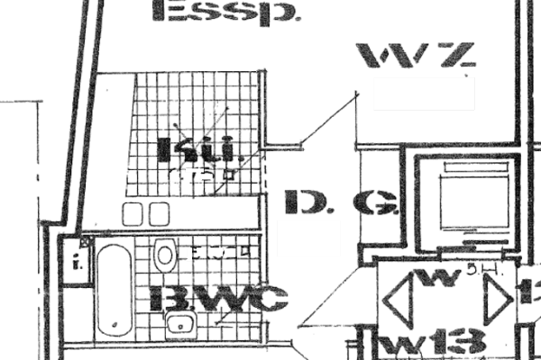Pronájem bytu 2+1 55 m², Geleitsstr. 32, Offenbach am Main Pronájem bytu 2+1 55 m², Geleitsstr. 32, Offenbach am Main