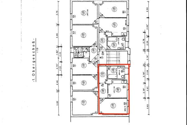 Pronájem bytu 2+1 51 m², Halleschestraße 13, Dessau-Roßlau, Sasko-Anhaltsko Pronájem bytu 2+1 51 m², Halleschestraße 13, Dessau-Roßlau, Sasko-Anhaltsko