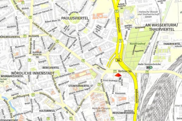 Pronájem bytu 3+1 70 m², Ernst-Kromayer-Straße 11, Halle, Sasko-Anhaltsko Pronájem bytu 3+1 70 m², Ernst-Kromayer-Straße 11, Halle, Sasko-Anhaltsko