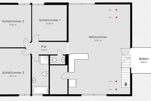 Pronájem bytu 3+kk 110 m², Mittelstr. 7, Bad Salzdetfurth/Lechstedt Pronájem bytu 3+kk 110 m², Mittelstr. 7, Bad Salzdetfurth/Lechstedt