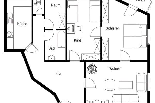 Pronájem bytu 3+kk 110 m², Valleystraße 19, München, Bavorsko Pronájem bytu 3+kk 110 m², Valleystraße 19, München, Bavorsko