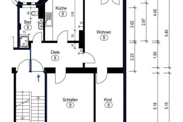 Prodej bytu 3+1 76 m², Kopernikusstr. 57, Düsseldorf Prodej bytu 3+1 76 m², Kopernikusstr. 57, Düsseldorf
