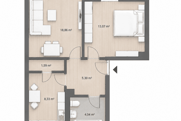 Prodej bytu 2+1 54 m², Daimlerstraße 3, Köln, Severní Porýní-Vestfálsko Prodej bytu 2+1 54 m², Daimlerstraße 3, Köln, Severní Porýní-Vestfálsko